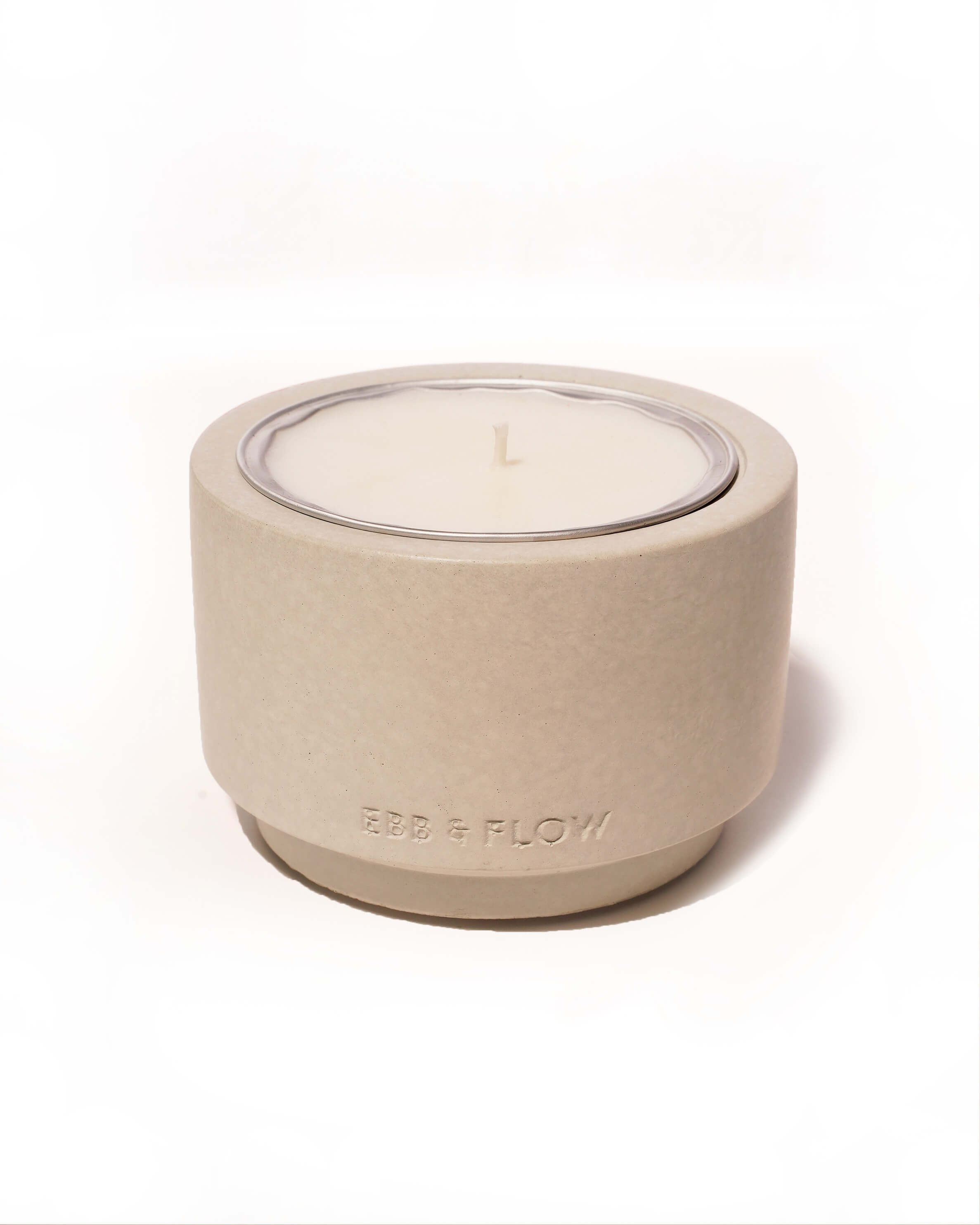 Refillable Concrete Candle - Tangerine & Black Pepper