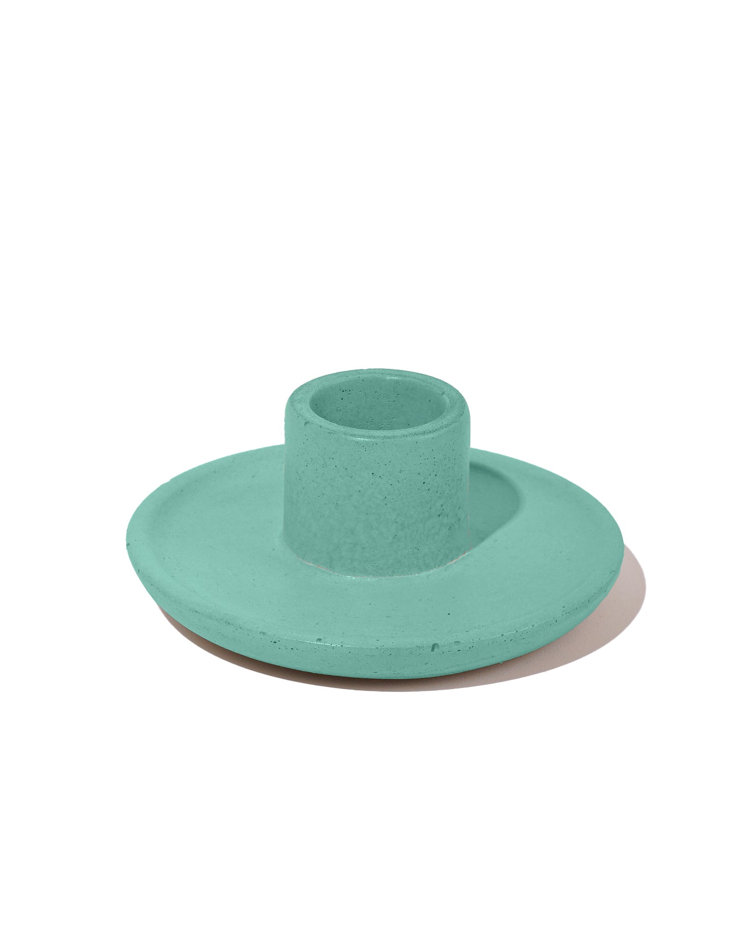 Mesa Taper Candlestick Holder - Sea Green