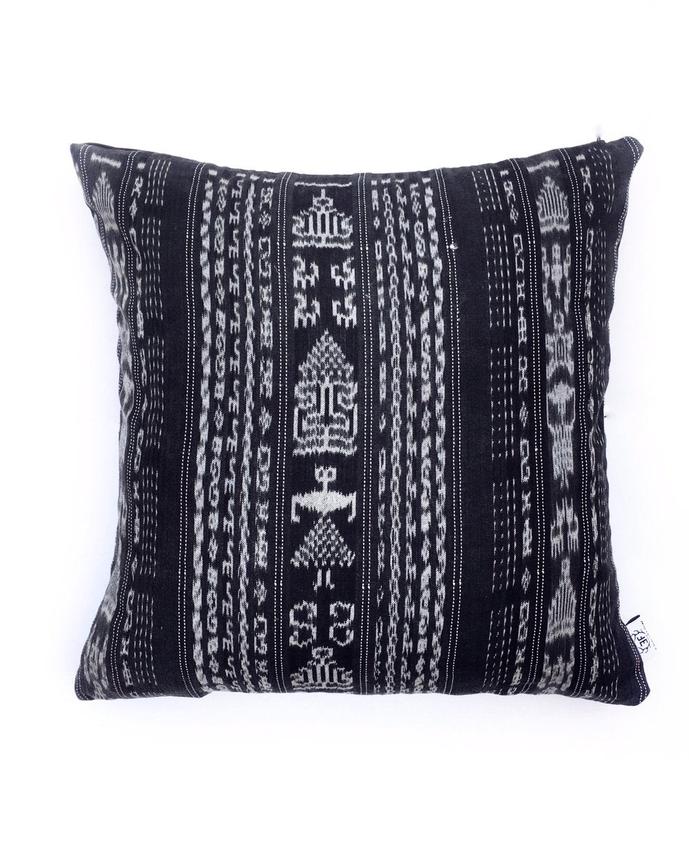 Dark Slate Gray Vintage Corte Accent Pillow - Nala